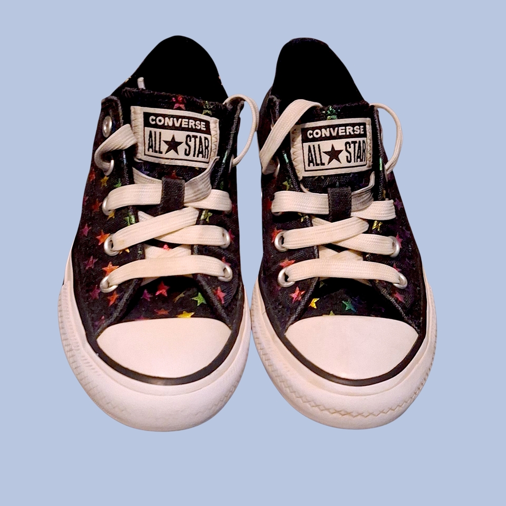 Converse All Star Chuck Taylor Kids Size 12- Starry Black - Picture 9 of 11